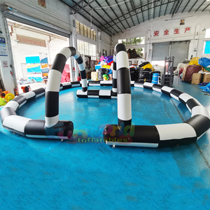 Arena inflable gigante para carreras de coches de choque, pista de carreras de karts para niños y adultos - Product Image 6