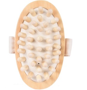 Femcery Naturholz Anti Cellulite Massage gerät Körper abnehmen Zirkulation bürste Muskel Relax Palm Sauna Spa Bad Massage - Product Image 1