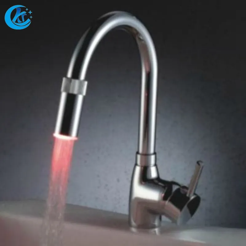 KR-1174B New Modern Design Durable Brass Kitchen Faucet Tap With Led