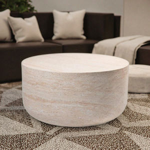 Design moderne personnalisé et table de canapé en béton beige naturel durable pour salle à manger, café ou canapé du Vietnam - Product Image 5