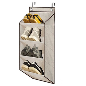 Over Door <b>Shoe</b> <b>Rack</b> 172cm 30cm Hanging Multi Layer Foldable Wall Mounted <b>Storage</b> Organizer for Sneakers High Heels Dormitory Use - Product Image 2