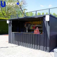 Conteneur préfabriqué moderne Café Boutique Café en plein air Bar Conteneur d'expédition Kiosque Portable Restaurant Design