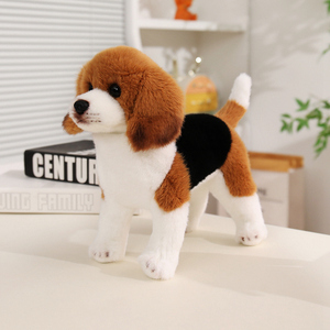 Juguete de Peluche Realista de Perro <span class=keywords><strong>Beagle</strong></span> <span class=keywords><strong>Yorkshire</strong></span>, Muñeco de Peluche de Simulación Realista, Relleno de Algodón PP Súper Suave - Product Image 5