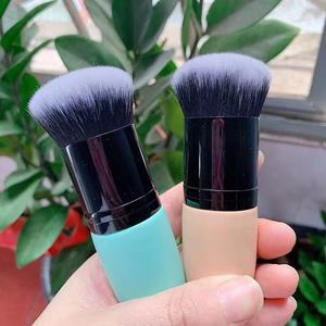 Pinceau de maquillage multifonction simple avec manche en bois de 12cm Fond de teint sans couture BB Cream Small Fat Bun <span class=keywords><strong>Brosse</strong></span> de nettoyage portable Blush - Product Image 4