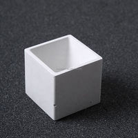 Pot de fleurs minimaliste carré en ciment, conteneur écologique en béton pour plantes, pour la décoration de la maison et du bureau, moule personnalisé, approvisionnement en gros