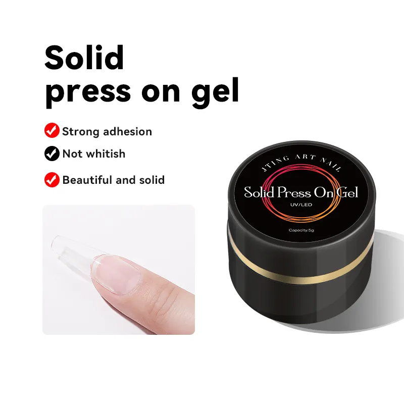 JTING Chuyên Nghiệp 5ML Siêu Nail Keo Mềm Gel Liên Kết Rõ Ràng Dính Gel OEM Nhãn Hiệu Riêng Nail Gel Polish Fake Nail Keo