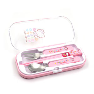 Cuchara Tenedor de Acero Inoxidable, Juego de <span class=keywords><strong>Cubiertos</strong></span> <span class=keywords><strong>Primeros</strong></span> para Bebés - Product Image 3