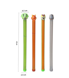 Bomboniere strumenti musicali suonatore di bastoncini sonori per bambini animale tubo di plastica - Product Image 1