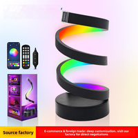 Lumière ambiante décorative RGB pour ordinateur de bureau, lumière intelligente à changement de couleur contrôlée par le son pour chambre à coucher, éclairage intelligent