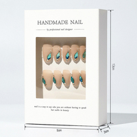 Caja de Embalaje de Cartón Rígido para Regalo de Uñas Postizas, Esmalte de Uñas, con Logotipo Personalizado en Lámina Dorada, Laminación Mate de Lujo, Cosméticos