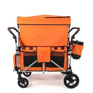 600d Oxford Collapsible Kids Wagon All Terrain Baby Wagon Stroller Custom Outdoor Equipped Children