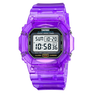 Skmei 1999 reloj <span class=keywords><strong>LE</strong></span> light watch 50m waterproof transparent mobile led display digital sports wristwatches for men and women - Product Image 1
