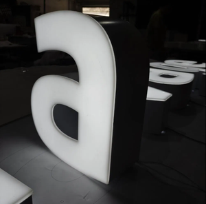 ป้ายแก้วพีวีซีด้านหน้าสำหรับตกแต่งสำนักงานและร้านค้าปลีกป้ายเรืองแสงทำจาก3D ทำตามสั่ง - Product Image 4