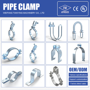 FM phê duyệt nhà máy bán hàng trực tiếp Chống địa chấn Ống kẹp nhanh kẹp sway cú đúp cho ống kẹp - Product Image 4