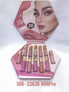 Lot de 12 rouges à lèvres liquides mats Miss Royal à faible MOQ – Maquillage végétalien avec couvercle en forme de cœur – Cosmétiques Traje De Lapiz Labial - Product Image 2