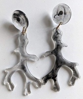 Boucles d'oreilles pendantes géométriques en résine de haute qualité, fabriquées à la main en Inde, design tendance, bijoux de mode écologiques Z F Craft