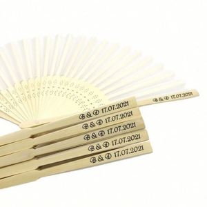 Abanico Plegable con Logotipo Personalizado, Diseño Tradicional de Bambú, Ecológico, 21 cm, Regalo Promocional para Festivales - Product Image 2