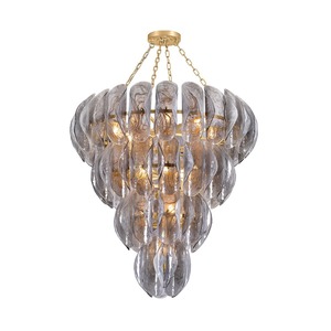 Lampadario a sospensione Sean Lavin Collier, lussuoso, moderno, in stile nordico, color oro, per ingresso, soggiorno, cucina o ristorante - Product Image 6