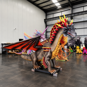 Modelo <span class=keywords><strong>de</strong></span> Dragón Animatrónico Hecho a Mano 2025, 4m <span class=keywords><strong>de</strong></span> Tamaño Real, Dragón <span class=keywords><strong>de</strong></span> Metal para Interiores, Fábrica China, para Centros Comerciales - Product Image 1