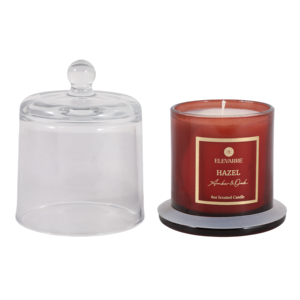 Candela Profumata ELEVARRE al Profumo di Quercia Ambrata, Barattolo da 6oz con Coperchio, Candela Decorativa per la Casa - Product Image 3