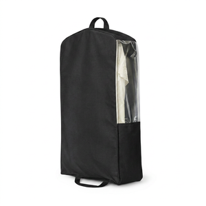 High Quality Black 100% Cotton Garment Bag Dust proof Recycle Mulsin Garments Bag for Gown/Suit/Dress Packaging Bag - Product Image 3