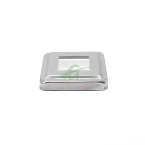 Decorazione pavimento Post tubo quadrato 40*40 50*50Mm corrimano Base piastra copertura ringhiera scala copertura Base tubo - Product Image 6