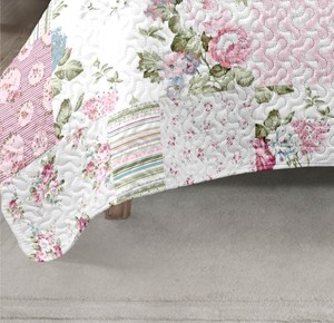 Marca STAR Sweet Lovely <span class=keywords><strong>Little</strong></span> Pink Flower Impreso Durable All-Season Poliéster Microfibra Hotel Uso Colcha - Product Image 4