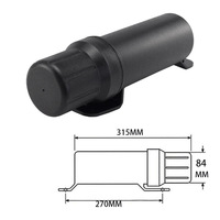 Tube d'outil étanche universel pour moto tout-terrain Boîte de rangement imperméable Boîtes de rangement Porte-documents de réparation en plastique