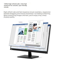 Lenovo ThinkVision 24.5-inci IPS Komersial Kantor Pelajar Pendidikan Industri Layar Definisi Tinggi S25-4E 144HZ 99% SRGB