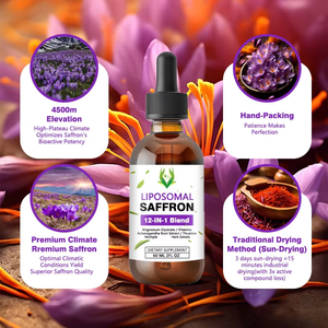 Liquide de safran liposomal direct du fabricant avec prise en charge sans sucre Gestion de la santé être ajouté à l'eau pour la famille - Product Image 4