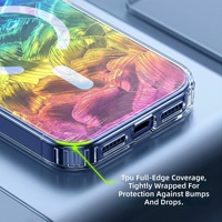 Coque IMD TPU pour iPhone 18 17 ProMax, dégradé coloré, coque colorée de rêve, paillettes, charge magnétique, étui de téléphone portable