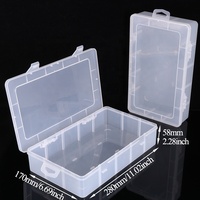 Boîte d'emballage transparente pour snacks et pâtisseries SUNSHING Factory, boîte de rangement pour perles artisanales, étui de papeterie, organiseur de bijoux en plastique