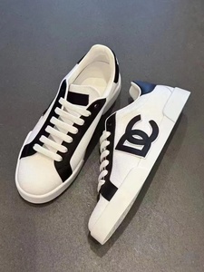 Chaussures en toile décontractées de haute qualité, tendance graffiti, chaussures de luxe pour hommes et femmes, baskets en cuir véritable dolceabban D - Product Image 2