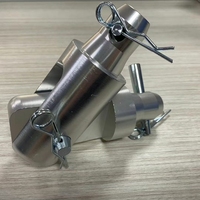 Section de charnière en aluminium pour poteau de treillis, accessoire de treillis à joint, compatible avec toutes les tailles de clip de jonction pour connexion de treillis