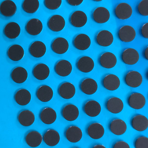 Baojiasheng Anti-disassembly Silicone Plug Black Round Single-sided Adhesive Waterproof Screw Hole Cover Custom Thickness - Product Image 2