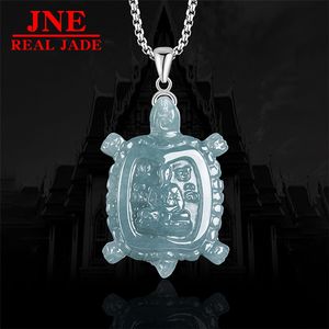 Pendentif en <span class=keywords><strong>jade</strong></span> naturel <span class=keywords><strong>de</strong></span> type émeraude bleu, dragon d'eau, tortue Po Liu Cai, amulette d'Asie du Sud-Est, <span class=keywords><strong>Thaïlande</strong></span>, <span class=keywords><strong>Bouddha</strong></span>, pour hommes et femmes - Product Image 2