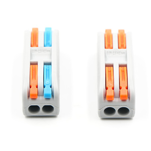 2-Pin Compact facile connessione rapida crimpatura terminale 250V 32A rame Splicing Press connettori cablaggio - Product Image 4