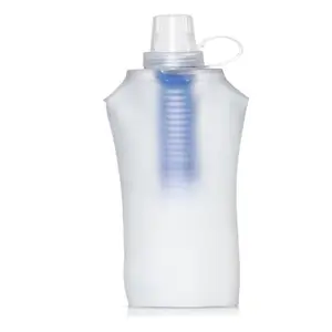Water Bottle Filter Container BPA Free Outdoor Filtered Water Bag para Sport Camping e Caminhadas