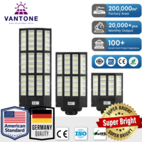 Lampes solaires d'extérieur étanches IP65, lampadaires solaires à LED pour jardin avec télécommande à détection de mouvement PIR