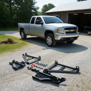 Pare-chocs arrière Chevrolet Silverado 1500 en acier à fixation par boulons, sans trou, compatible avec attelage de remorquage, 2007-2013 - Product Image 2