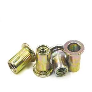 Tuercas de Remache FULLER con Rayas Verticales Rectas, Recubrimiento de Zinc Amarillo, Fabricantes de Fijaciones de China, Tuerca de Inserción Métrica - Product Image 4