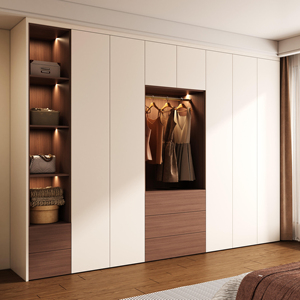 <strong>Rustic</strong> Farmhouse <strong>Wardrobe</strong> with Reclaimed Wood for Living Room &amp; Multi-functional Design - Product Image 1