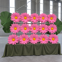 Roze Daisy Bloemenwandpaneel Reuze Papieren Kunstbloem Bruiloft Evenement Decoratie Commerciële Bloemendisplay Fabriek Leverancier