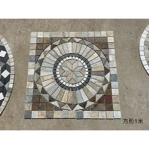 Slate mosaic art tile sheets