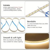 Bande lumineuse LED flexible en cuivre 24V SMD2835, 60 LED/m, RGB, éclairage d'ambiance changeant de couleur, rétroéclairage TV, home cinéma, IP20, CRI80, CE