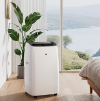 Climatisation portable à onduleur CC, type pompe à chaleur, filtre HEPA, 3 vitesses, oscillation automatique du vent, déshumidificateur domestique 12K
