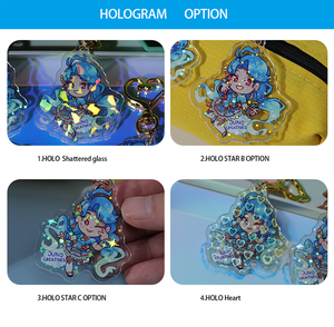 <span class=keywords><strong>Juno</strong></span> creativo personalizado impresión <span class=keywords><strong>3D</strong></span> acrílico llavero Primer plano encanto - Product Image 5