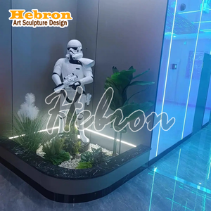 Artisanat en résine fait main, figurine peinte à la main, personnages de film Star Wars, statue de Stormtrooper grandeur nature <span class=keywords><strong>1</strong></span>_<span class=keywords><strong>1</strong></span>, Noël blanc - Product Image 5