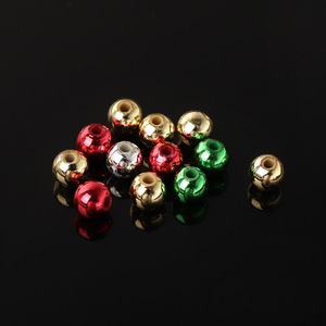 Round <b>Beads</b> Loose Spacer <b>Beads</b> Acrylic <b>Plastic</b> Resin Electroplated Painted For Bracelets Necklaces DIY Jewelry Making 6mm - Product Image 3