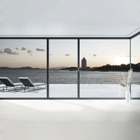 Ventanas Corredizas de Aluminio de la Serie HN de WEIDUN, Elegantes y Modernas, con Vidrio Templado, Diseño Gráfico Ultra Delgado